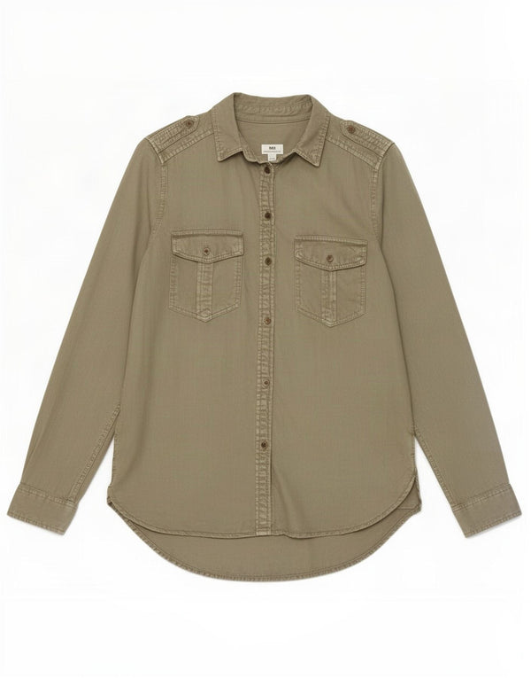 Женская рубашка бойфренда American Eagle UK 14 Средний хаки