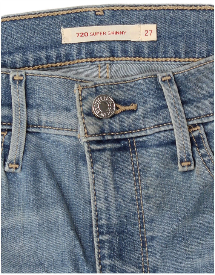 Женские джинсы Levi's 720 Super Skinny W27 L30 синие