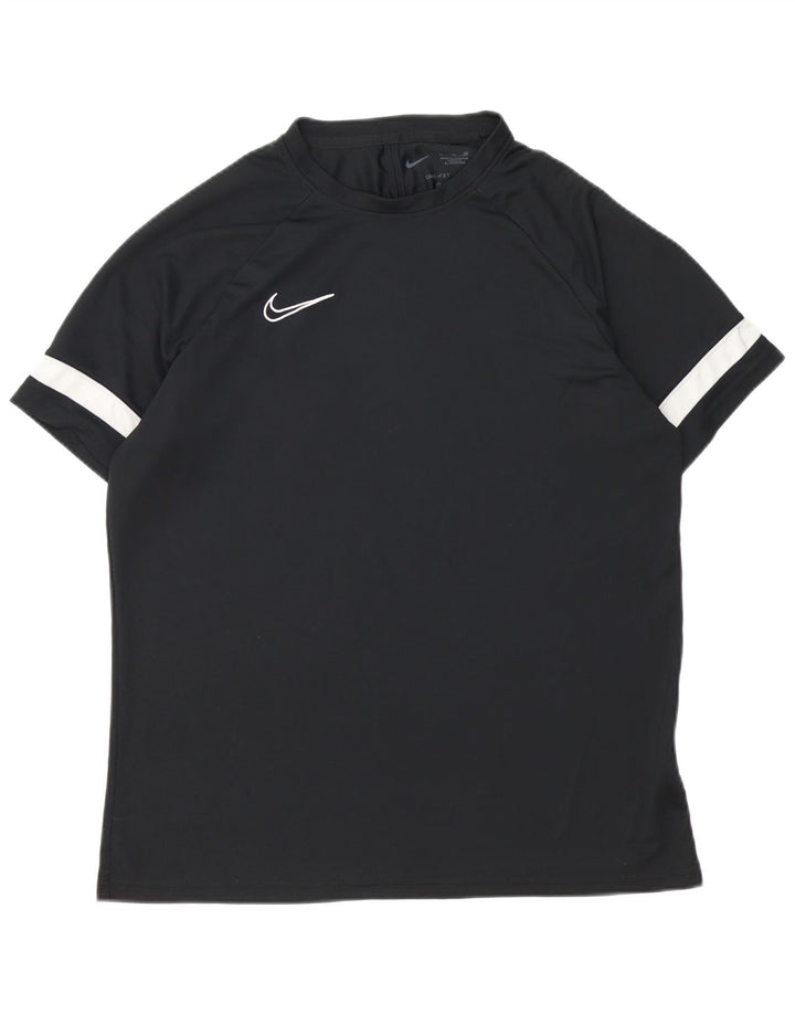 Мужская футболка Nike Dri Fit Top XL, черная с цветными блоками