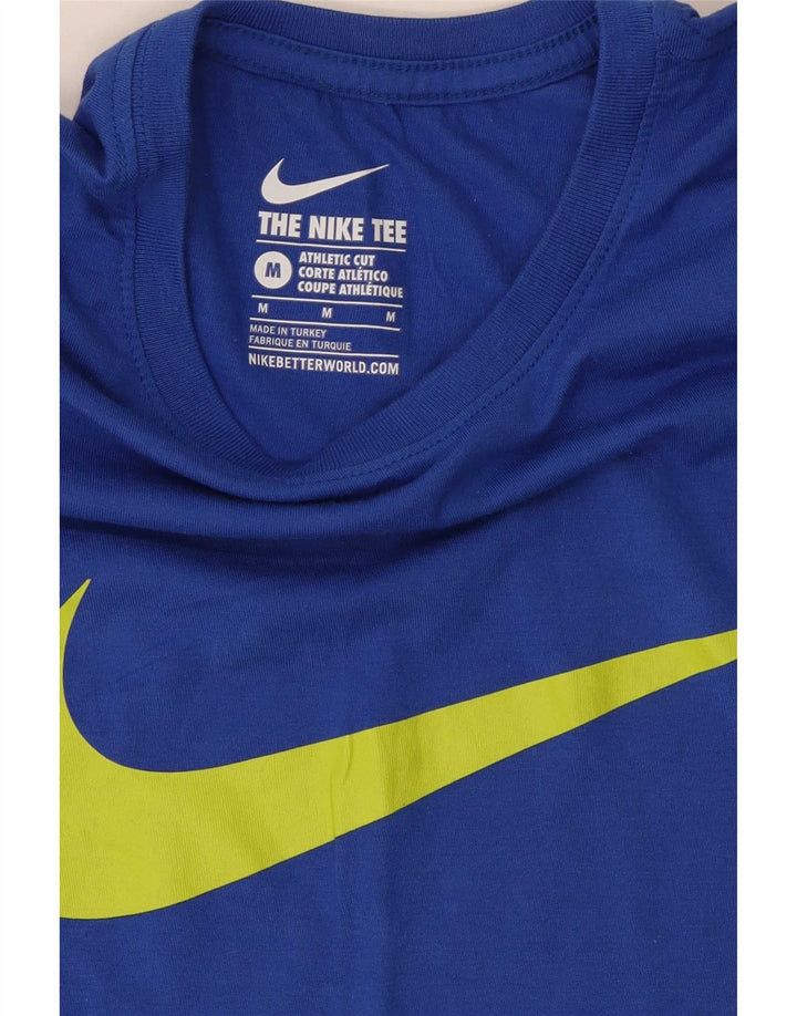 Мужская футболка Nike Athletic Fit с графикой, средний синий цвет