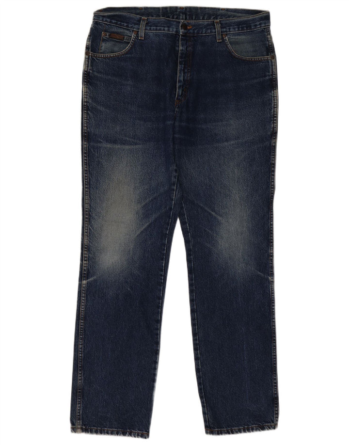 Мужские прямые джинсы Wrangler Texas W38 L34, синий хлопок