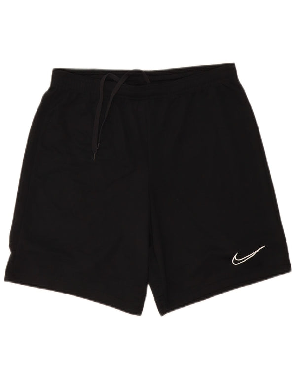 Мужские спортивные шорты Nike Dri Fit, маленькие черные, из полиэстера