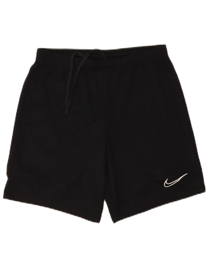 Мужские спортивные шорты Nike Dri Fit, маленькие черные, из полиэстера