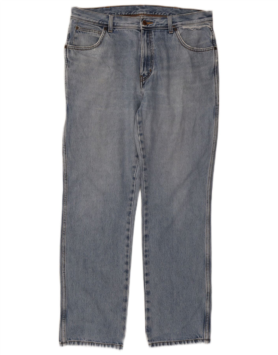 Мужские прямые джинсы Wrangler стандартного кроя W36 L32, синие, хлопок