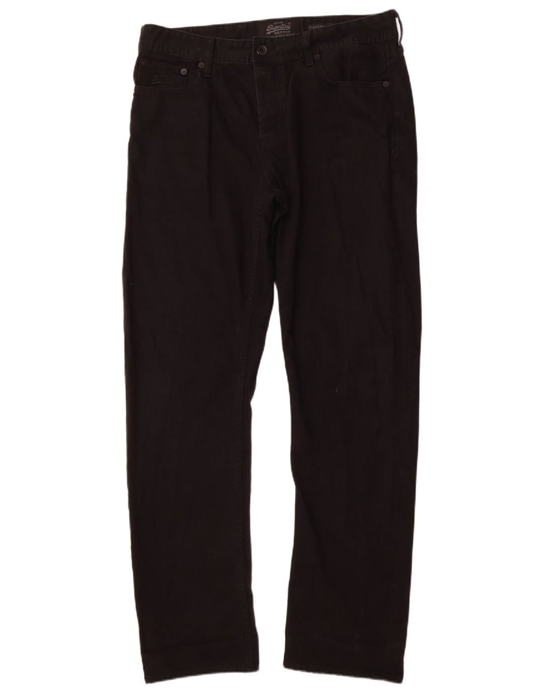 Мужские свободные прямые джинсы Superdry Copperfill W36 L34, черный хлопок