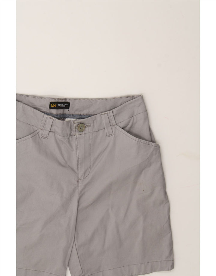 LEE Womens Regular Fit Mid Rise Casual Shorts US 6 Medium W30 Grey Cotton Vintage Lee and Second-Hand Lee from Messina Hembry 