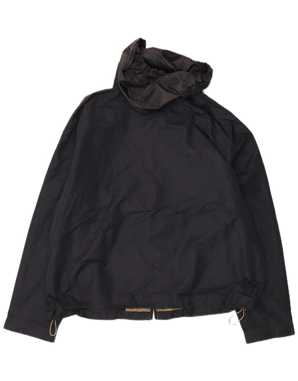 Мужская дождевик с капюшоном London Fog UK 44 2XL, черный полиэстер