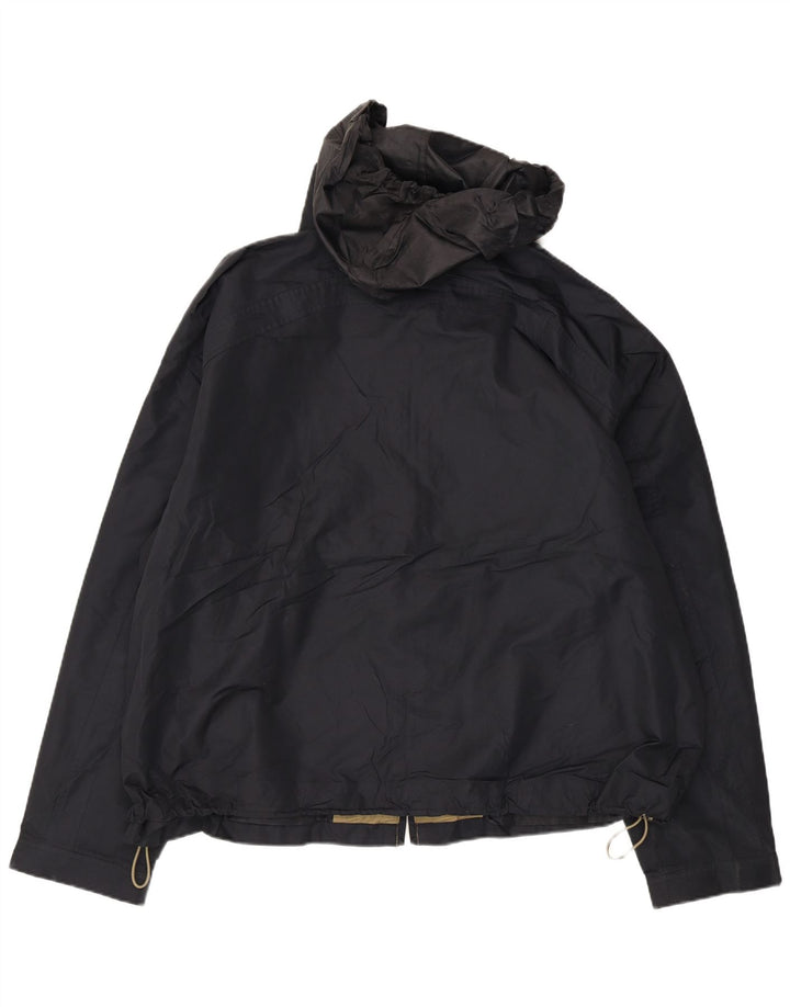 Мужская дождевик с капюшоном London Fog UK 44 2XL, черный полиэстер