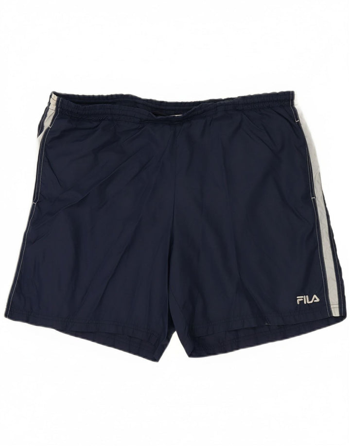 FILA Mens Sport Shorts XL  Navy Blue Polyester