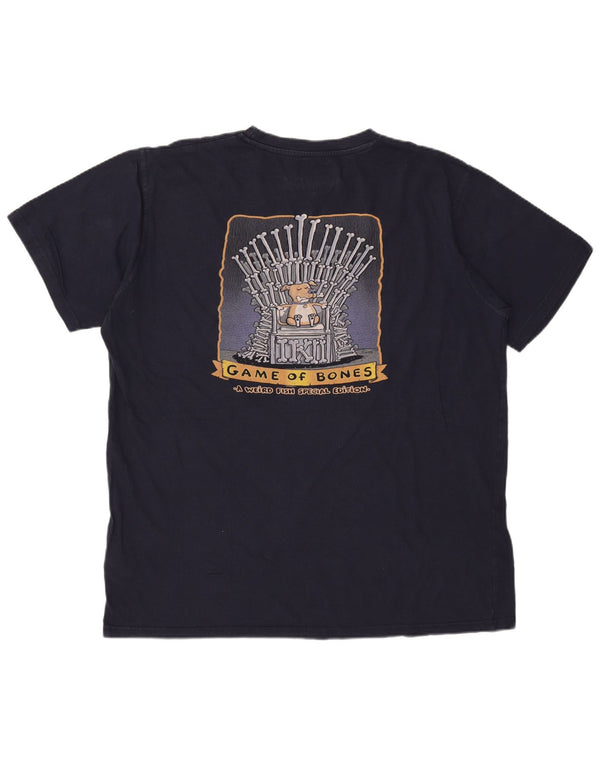 Мужская футболка с рисунком WEIRD FISH, размер 2XL, темно-синий, хлопок