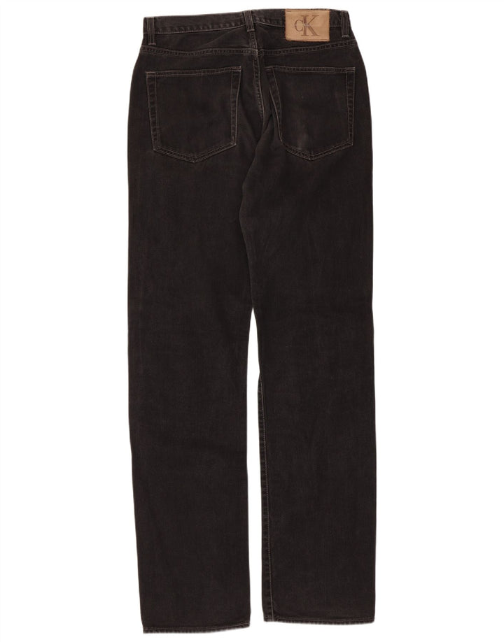 Мужские прямые джинсы Calvin Klein W31 L33, черный хлопок