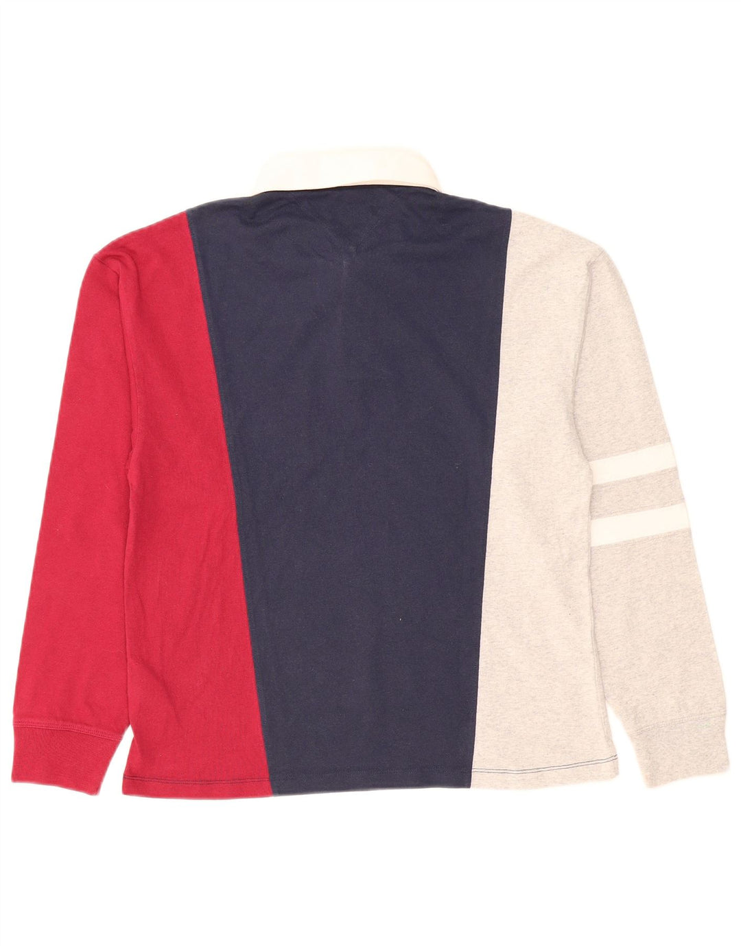 TOMMY HILFIGER Mens Polo Shirt Medium Multicoloured Colourblock