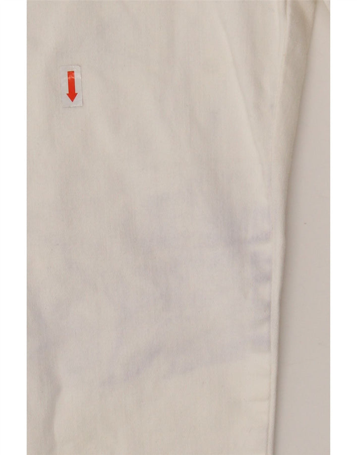 Женские джинсы скинни MOSCHINO с рисунком W26 L26 белые