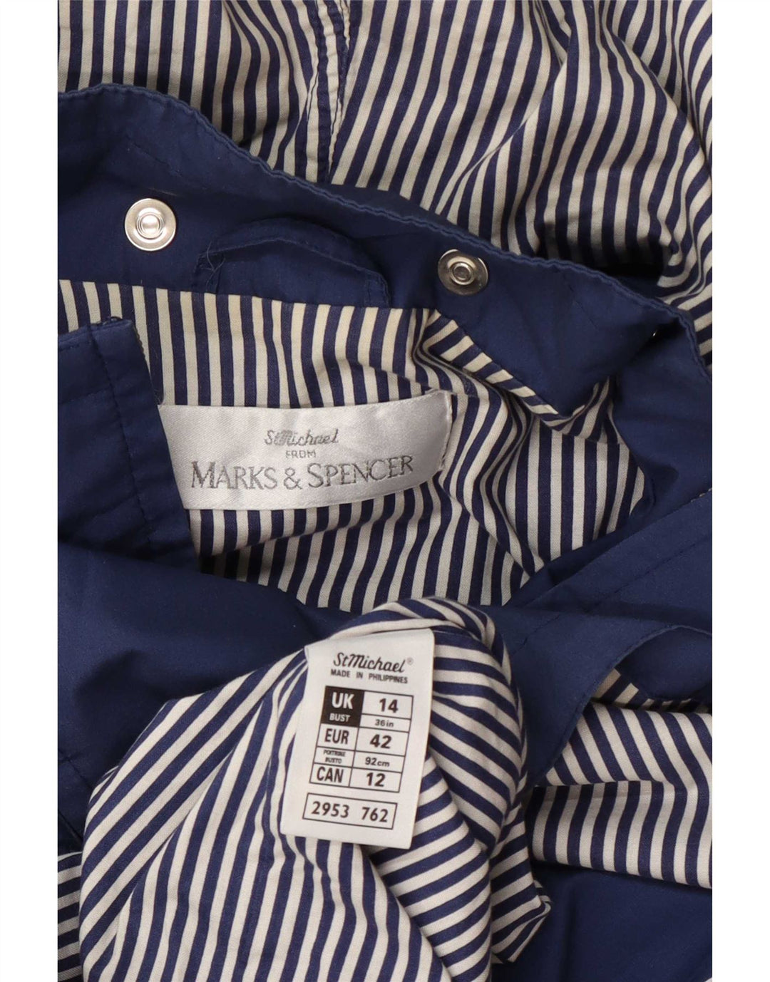 Женская непромокаемая куртка с капюшоном Marks & Spencer St. Michael UK 14, большая синяя