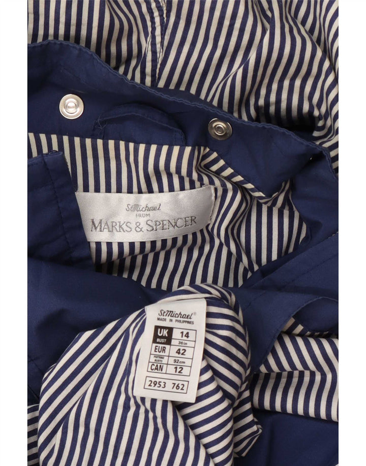 Женская непромокаемая куртка с капюшоном Marks & Spencer St. Michael UK 14, большая синяя