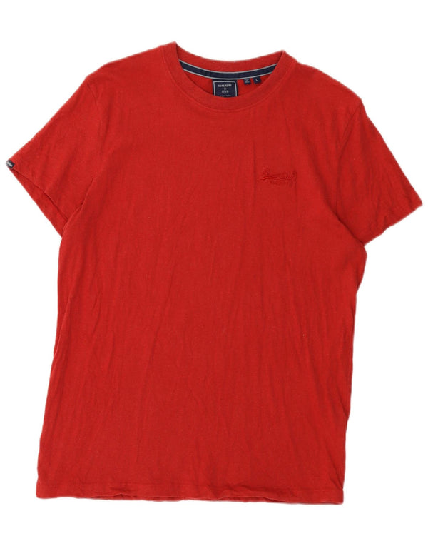 Женская футболка Superdry, большой красный хлопок