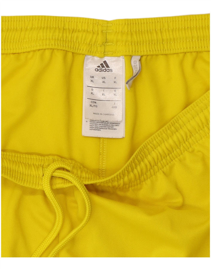 Adidas Мужские спортивные шорты Climalite XL Желтый полиэстер