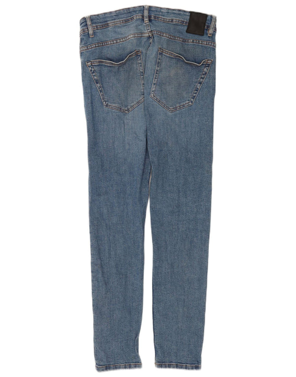 Мужские джинсы скинни Zara EU 42, большие W32 L30, синие, хлопок