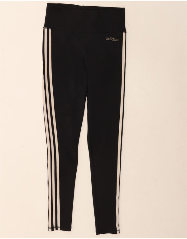 Женские леггинсы Adidas Climalite UK 8/10, маленькие черные из полиэстера