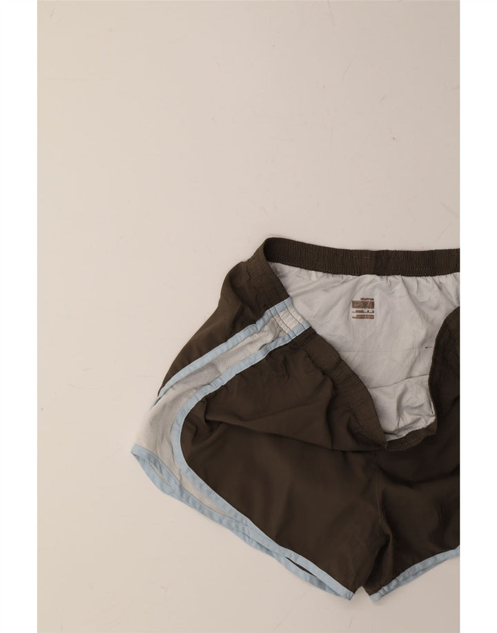 NIKE Womens Sport Shorts UK 14 Medium  Grey Colourblock Polyester Vintage Nike and Second-Hand Nike from Messina Hembry 