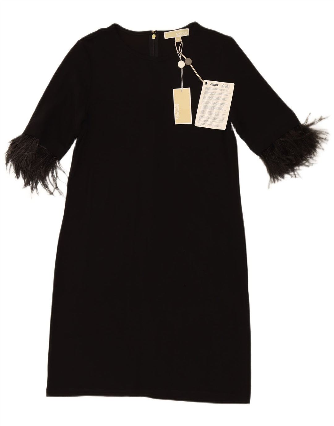 MICHAEL KORS Womens Sheath Dress UK 10 Small Black Viscose