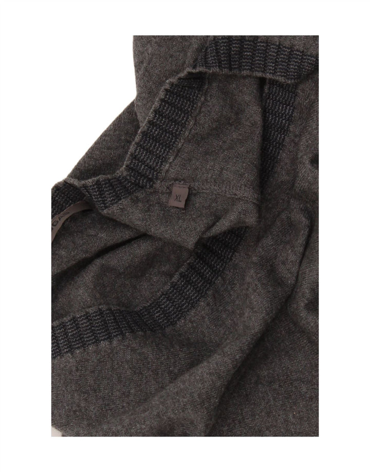 GAS Mens Cardigan Sweater XL Grey Cotton Vintage Gas and Second-Hand Gas from Messina Hembry 