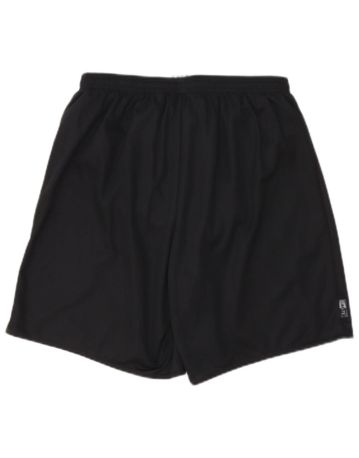 Мужские спортивные шорты Adidas Climalite, большие черные из полиэстера