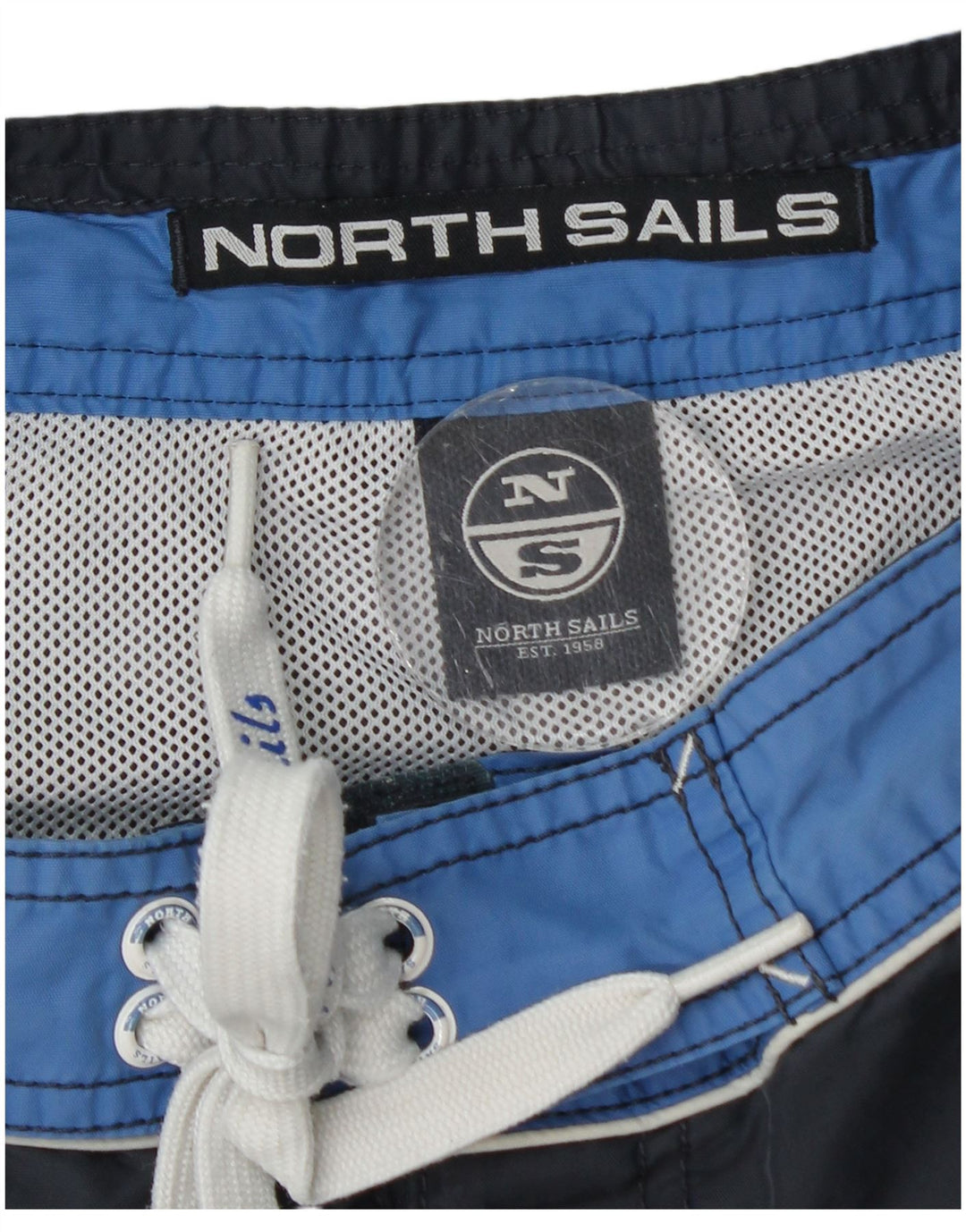 Мужские шорты для плавания North Sails, синие, полиамид с цветными блоками