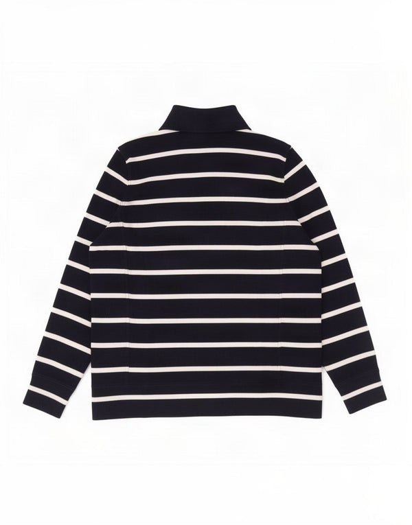 Ralph Lauren Womens Pullover Polo Shirt UK 18 XL Navy Blue Striped