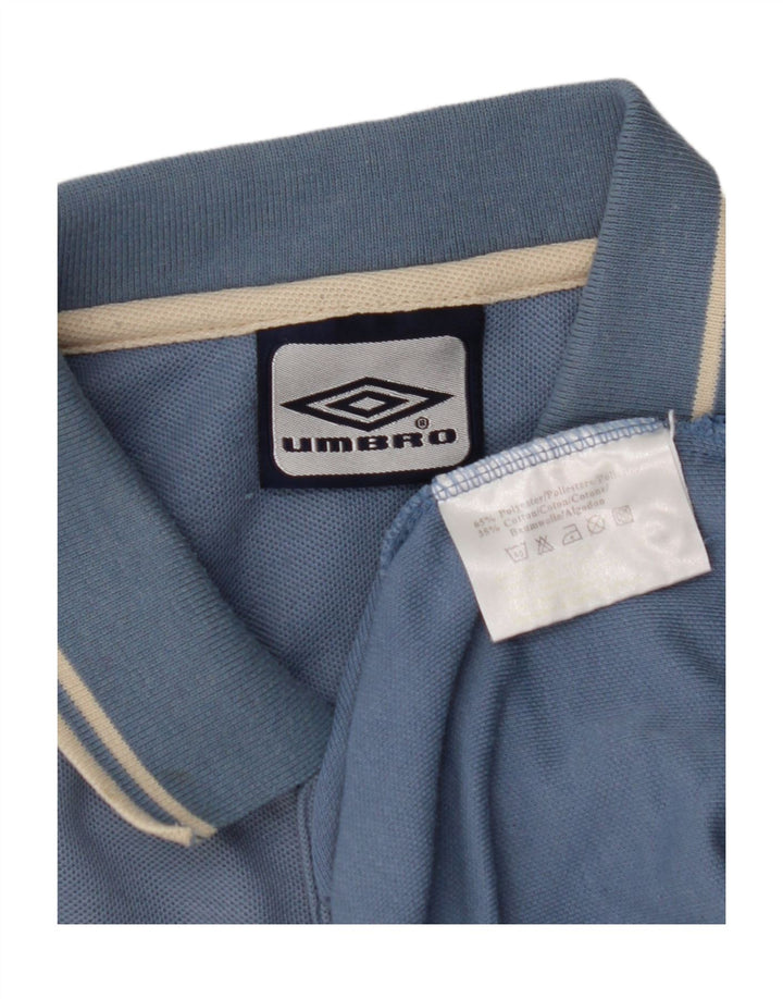 Мужская рубашка-поло Umbro UK 44/46 XL, синяя, полиэстер