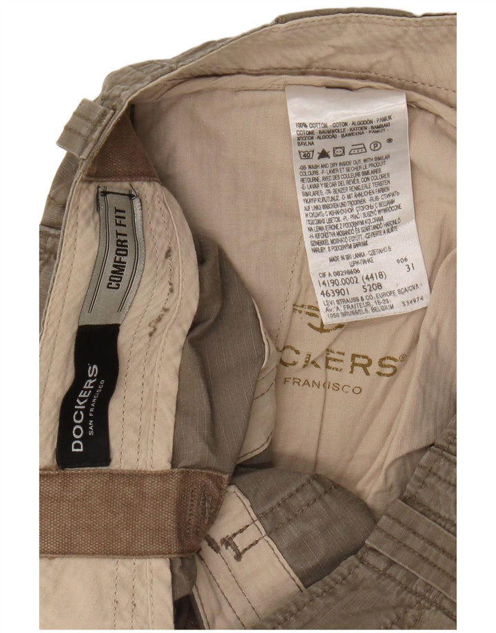 Мужские шорты карго Dockers Comfort Fit W31, средний цвет хаки, хлопок
