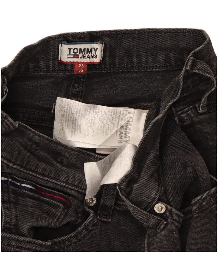 Женские узкие джинсы Tommy Hilfiger W26 L27, черный хлопок