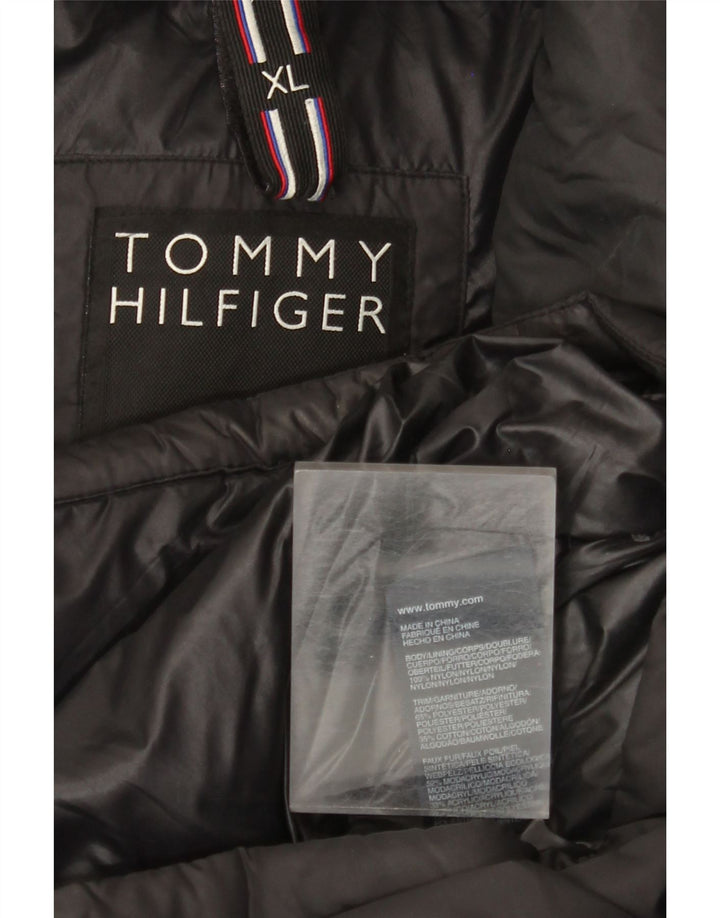Мужская стеганая куртка Tommy Hilfiger UK 42 XL, черный нейлон