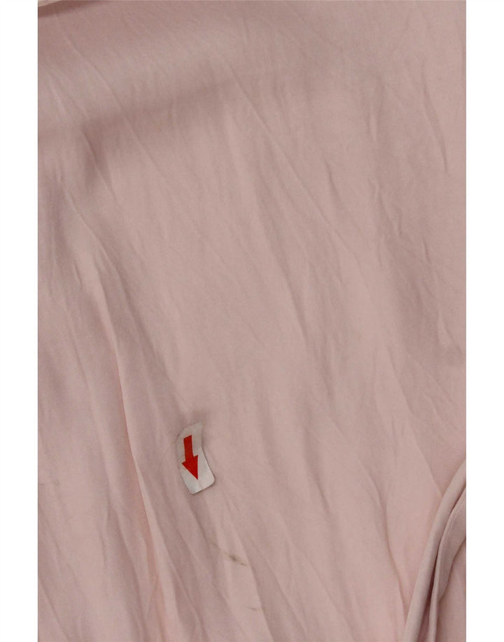 Женское платье с запахом Zara UK 10, маленькое розовое, вискоза