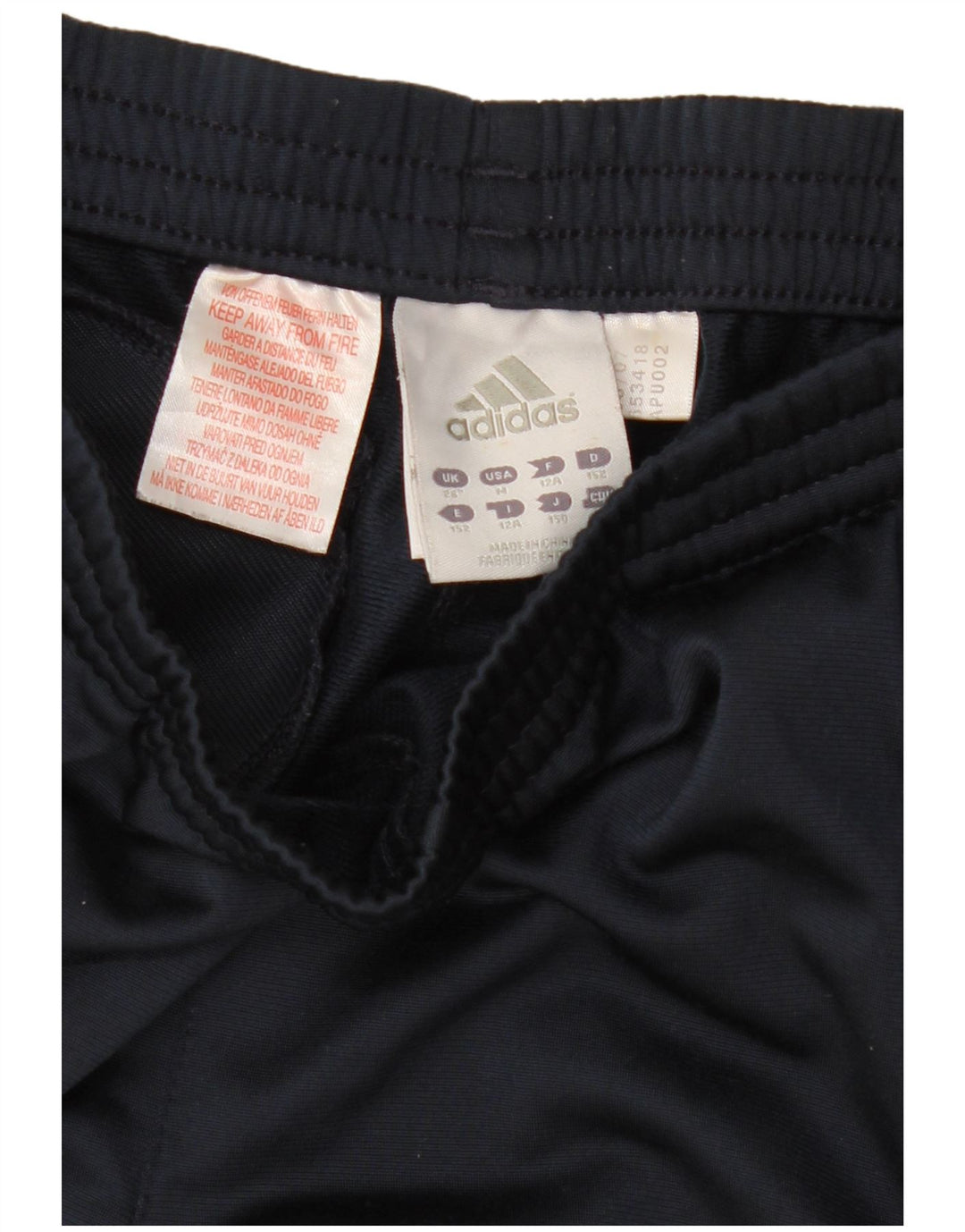 Спортивные брюки Adidas для мальчиков 11-12 лет, темно-синий, полиэстер