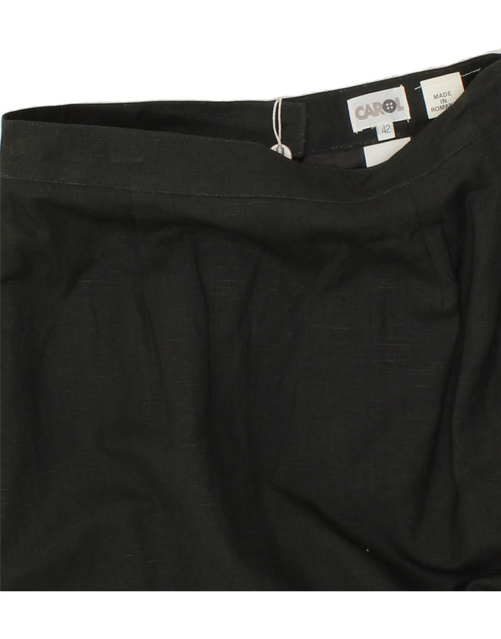 CAROL Womens Pencil Skirt IT 42 Medium W28 Grey Cotton Vintage Carol and Second-Hand Carol from Messina Hembry 