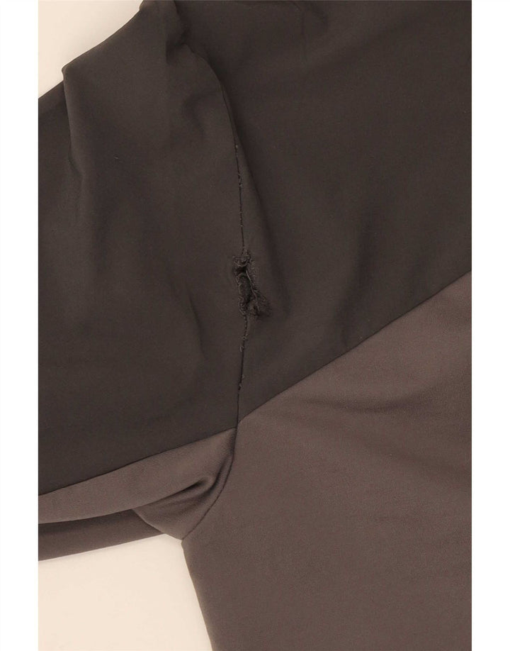 Мужская спортивная куртка с капюшоном The North Face, маленькая серая, с цветными блоками