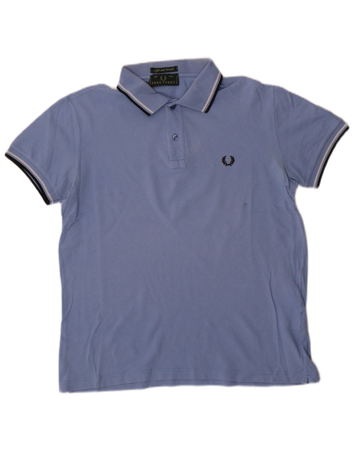 Мужская легкая и эластичная рубашка-поло Fred Perry, большая синяя