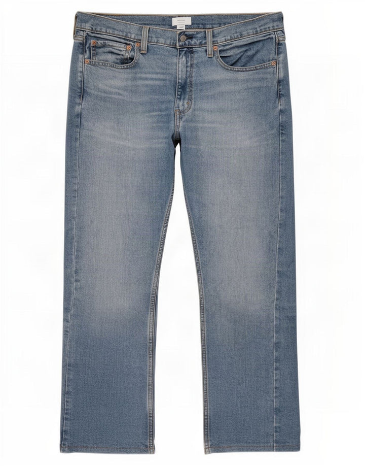 Мужские узкие прямые джинсы Levi's 513 W34 L32 синие, хлопок