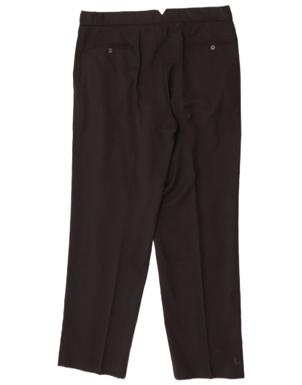 Мужские прямые брюки-чиносы Marks & Spencer W36 L31, черные, новая шерсть