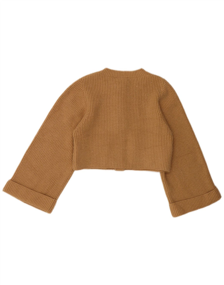 Женский укороченный кардиган Zara UK 12, средний бежевый