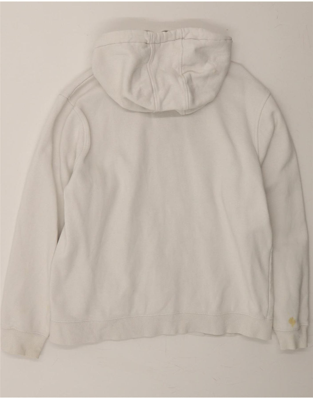 FILA Mens Graphic Hoodie Jumper Medium White Cotton Vintage Fila and Second-Hand Fila from Messina Hembry 