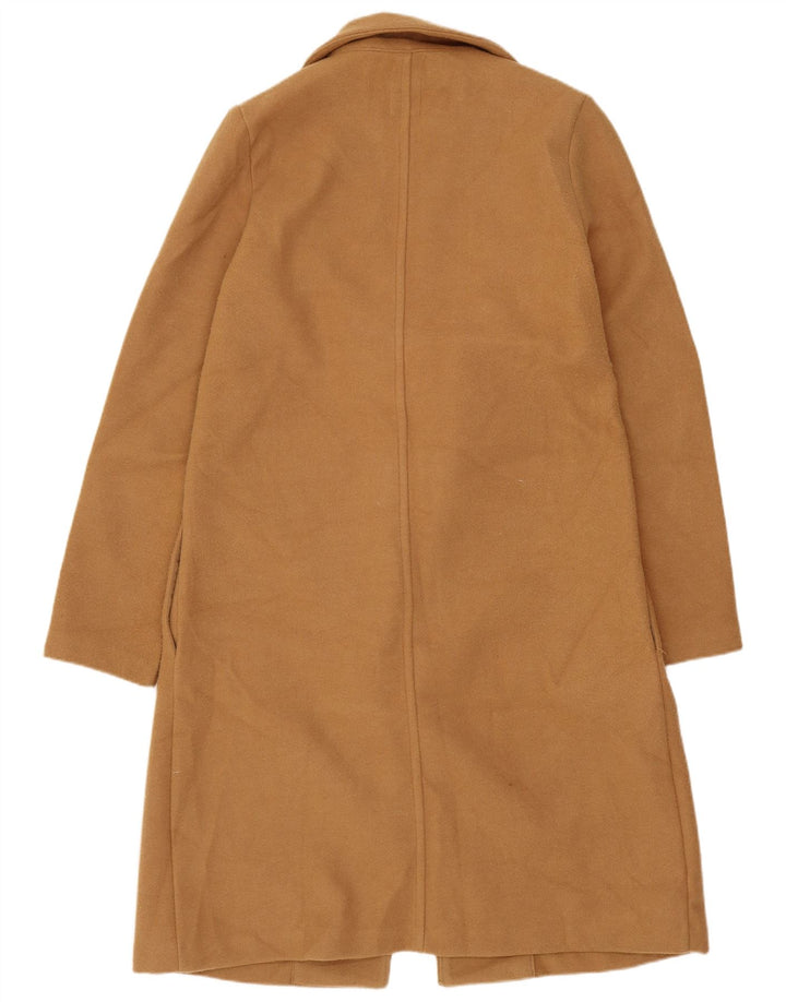 Женское открытое пальто Zara UK 10, маленькое коричневое полиэстер