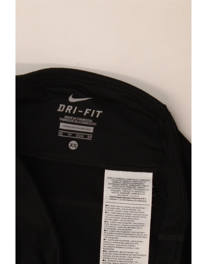 Женские леггинсы NIKE Dri Fit UK 6 XS, черный полиэстер
