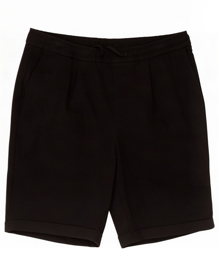 Мужские повседневные шорты Zara Medium W30, черный полиэстер