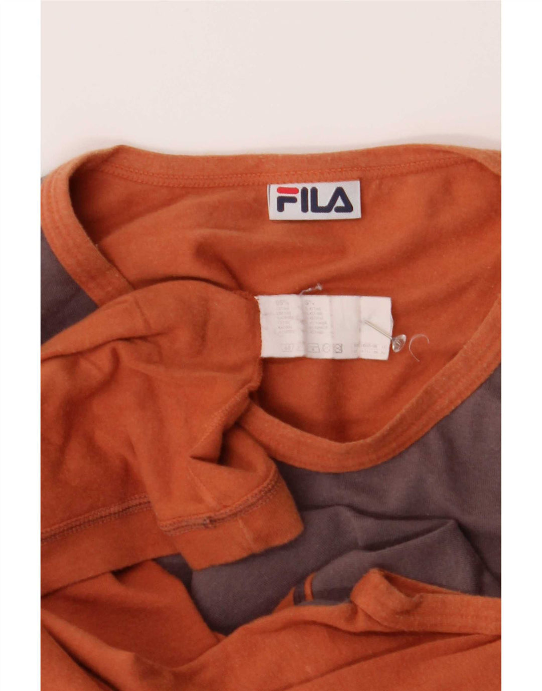 Мужской жилет Fila, маленький коричневый, хлопок с цветными блоками