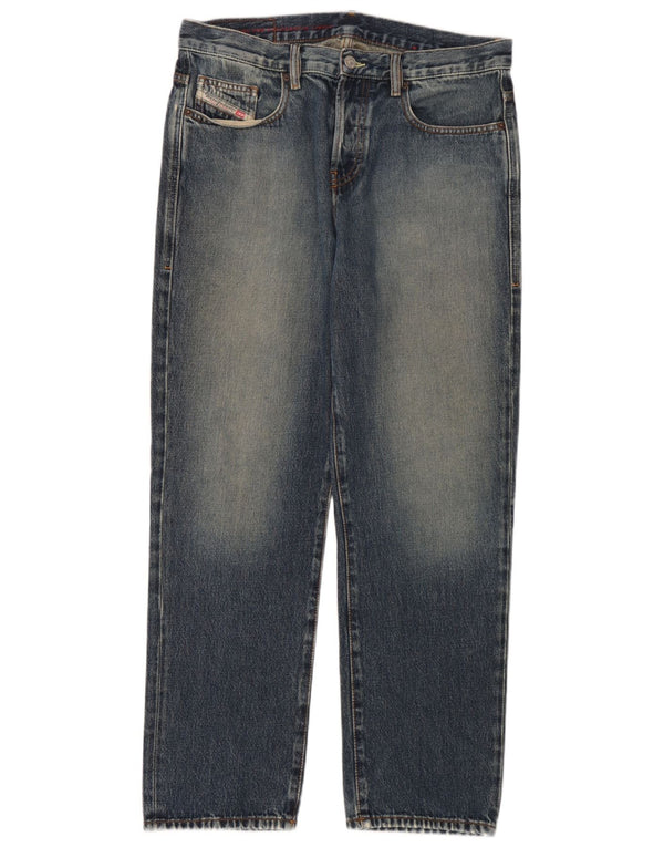 Мужские прямые джинсы Diesel W32 L30 синие, хлопок