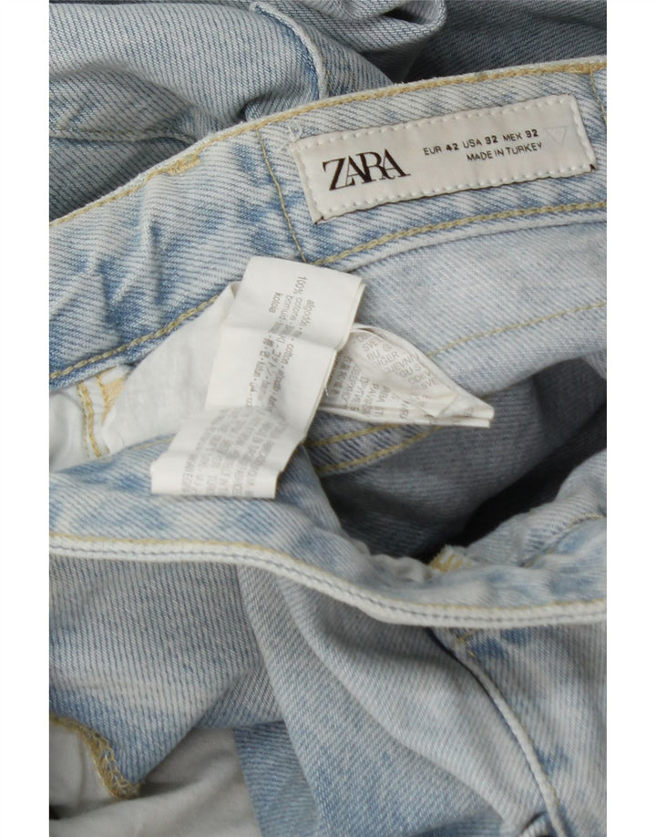 Мужские джинсовые шорты Zara EU 42, большие, W32, синие, хлопок