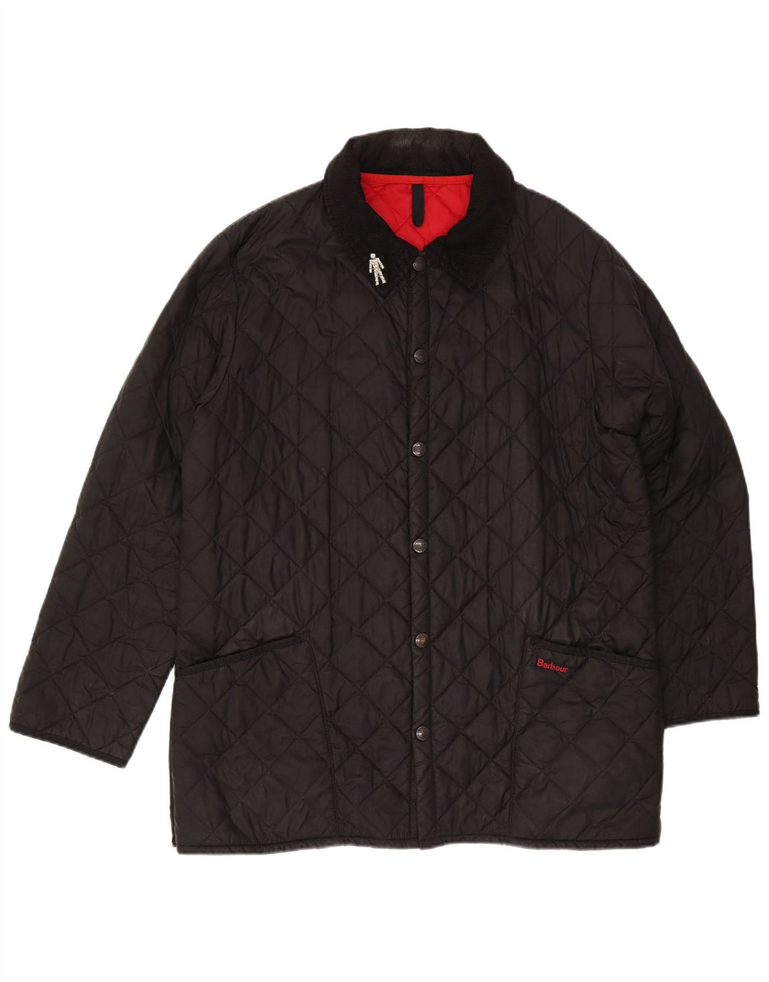 Мужская стеганая куртка Barbour UK 40 большая черная из полиамида