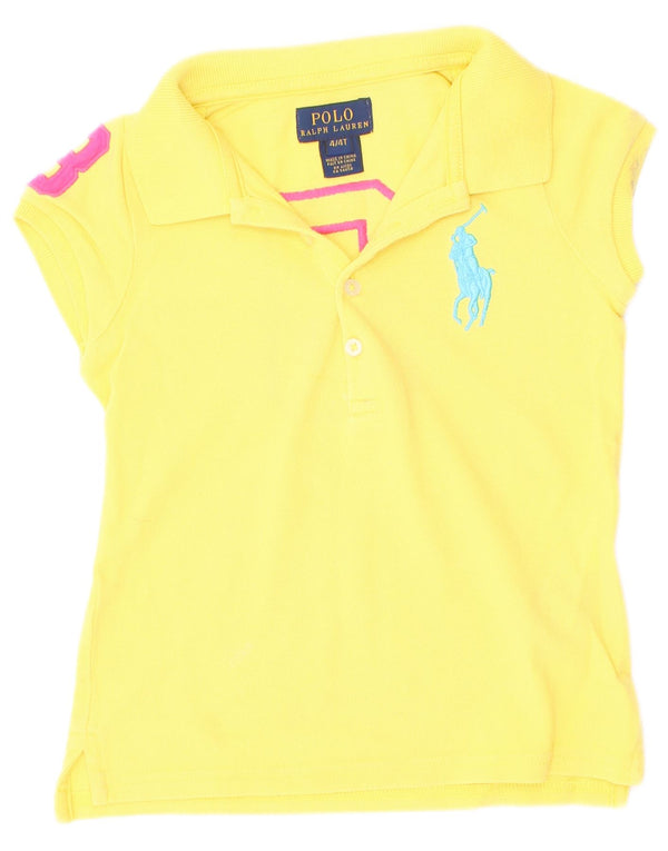 Polo Ralph Lauren Boys Graphic Shirt 3-4 Years Yellow Cotton